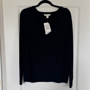 Treasure & Bond Classic Black V-Neck Sweater